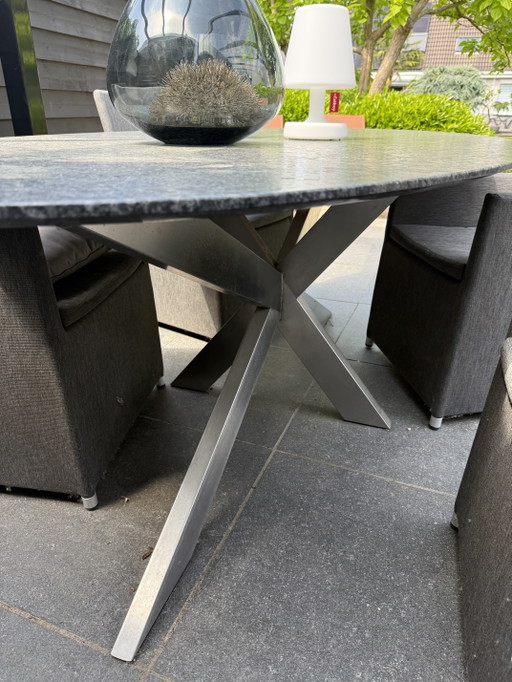Granite table for indoors and outdoors