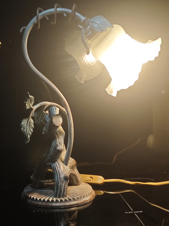 Art Nouveau Style Lamp – creval, Table lamps, Metal, Cast Iron (photo 5 of 13)