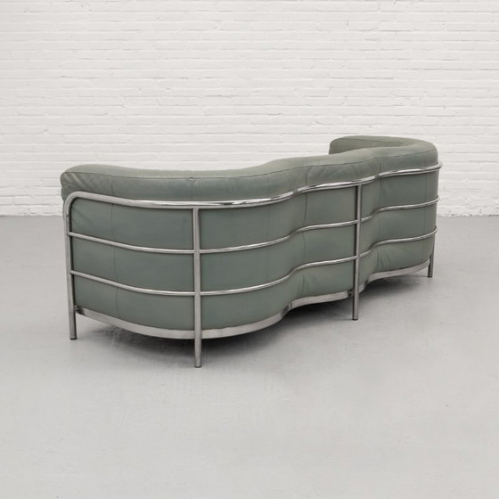 Zanotta Onda Three-seater Sofa 80s – 3-5 seaters, Leather (photo 3 of 12)