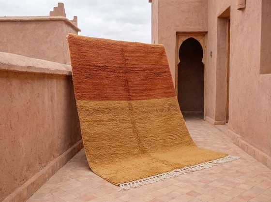 Image 1 of Handwoven natural wool rug, traditional method, 2/3 m