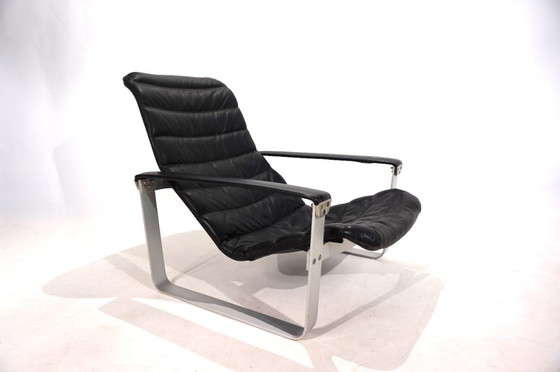 Image 1 of Poltrona lounge in pelle Asko Pulkka di Ilmari Lappalainen, 1960