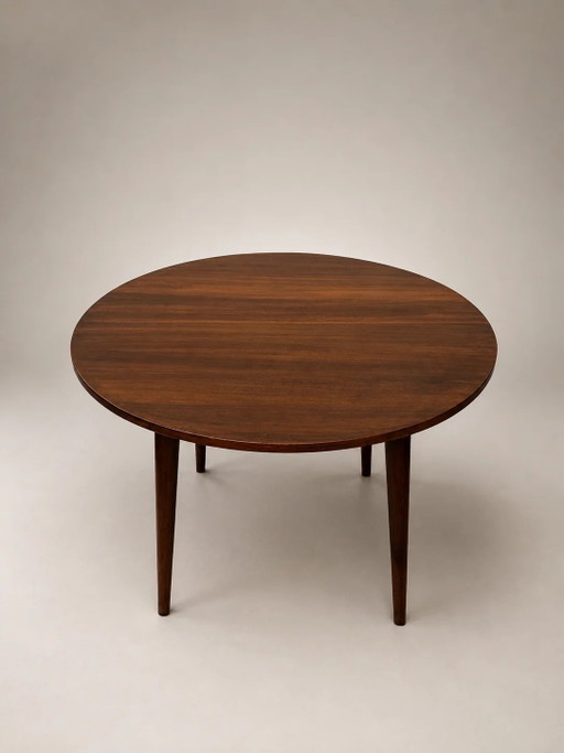 Table de salle à manger ronde vintage extensible
