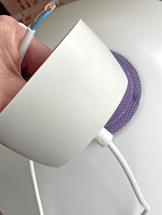 Image 1 of Jeka vintage Deens design LAMP Mid Century wit paars