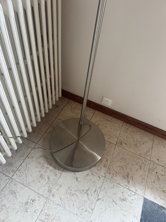 Image 1 of XXL vintage design arched floor lamp – In the style of the Castiglioni brothers – 1970s