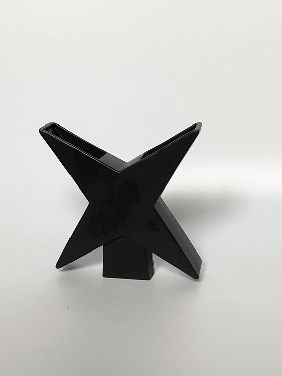 Image 1 of Star Vase design 1980 vintage postmodern