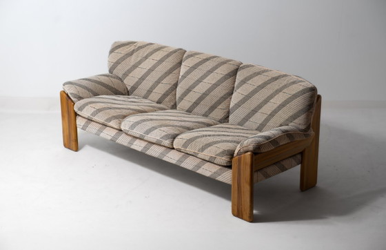 Canapé Vintage 'Sapporo' – Canapés 3 places, Wood, Textile (photo 3 of 16)