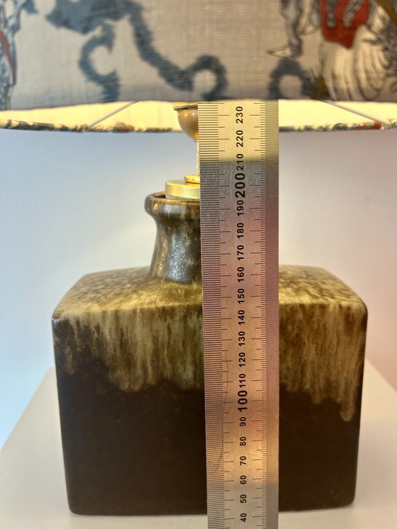 Image 1 of Medium-sized dragon lamp upcycled from an original Scheurich vase WGP