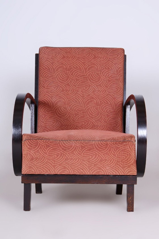 Sillón Art Déco restaurado, de Jindrich Halabala, UP Zavody, República Checa, década de 1930. – Sillones (photo 10 of 10)