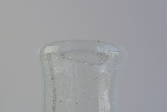 Image 1 of Vase en verre d'art Sommerso tchèque bleu et vert, attribué à Josef Hospodka, années 1970