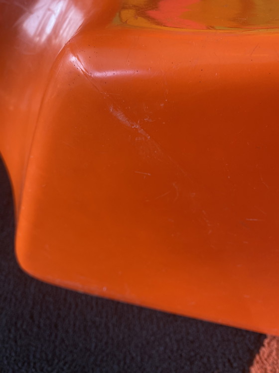 Image 1 of Chaise enfant Colani Zocker, orange, design années 70