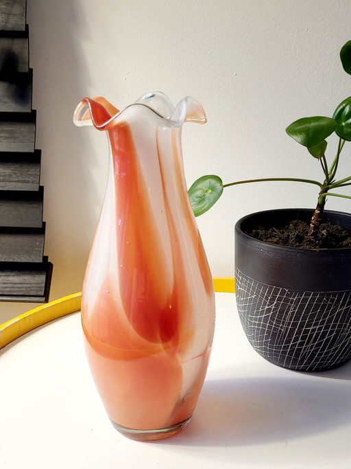 Vaso in vetro di Murano, metà secolo, Carlo Moretti, Italia, anni '60-'70