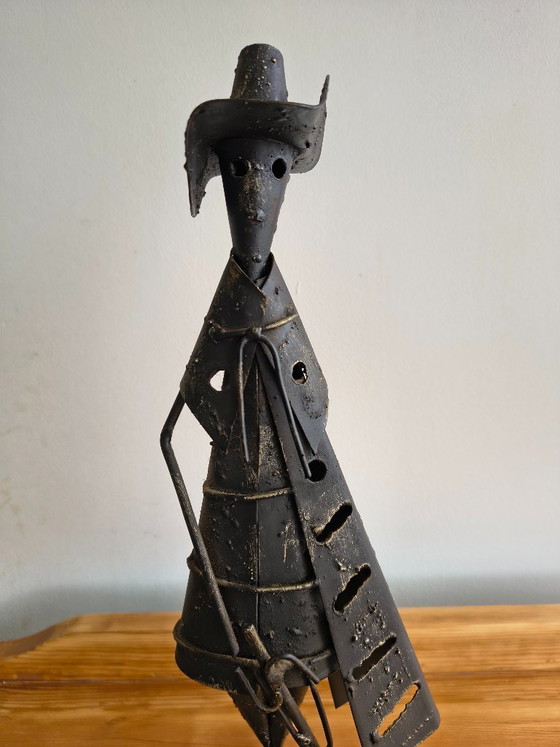 Image 1 of Scultura di design in ferro battuto – Brutalismo – Giovanni Grittani