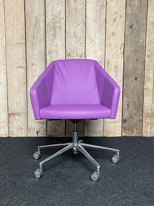 5 sillas de conferencia Casala Parker Design con ruedas – vergaderstoel, Plastic