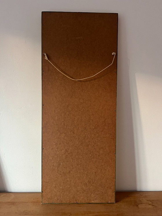 Image 1 of Specchio vintage in legno di pino danese - Specchio di metà secolo