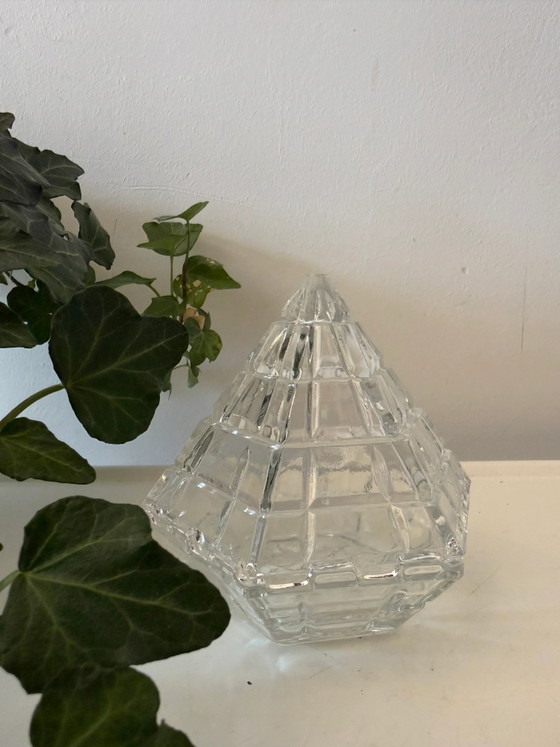 Scatola portaoggetti piramidale Royal Crystal Rock – Accessori da tavola, Glass, Mid Century Modern (photo 3 of 4)