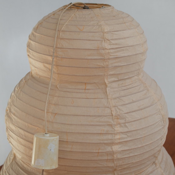 Image 1 of Vintage Paper Ceiling Lamp with E27 Socket, Found in Italy