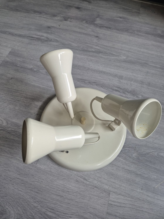 Set of 2 vintage ceiling spotlights – 70s/80s – white – Ceiling lights, Metal (photo 2 of 5)