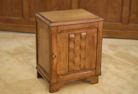 Brutalist bedside table/occasional furniture in oak from the 1950s. – Nightstands (photo 9 of 10)