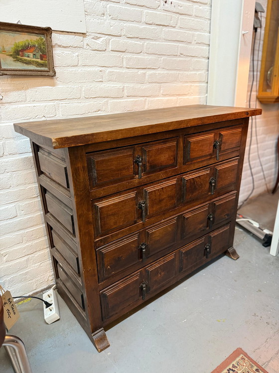 Image 1 of Antique Spanish Chest of Drawers (Cómoda) – 19th Century – Solid Wood