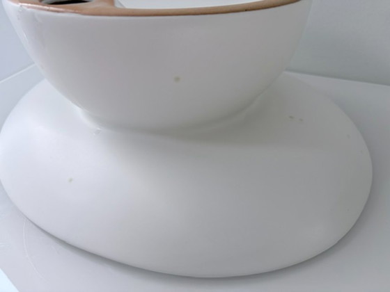Ciotola Design Bianca su Piedistallo – Forma Organica – Ciotole, Ceramic (photo 13 of 13)