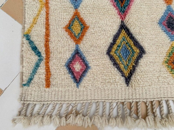 Tappeto berbero Azilal Atlas tradizionale tessuto a mano, misura 150/250 cm – Aime Té, Tappeti, Lana (photo 10 of 10)