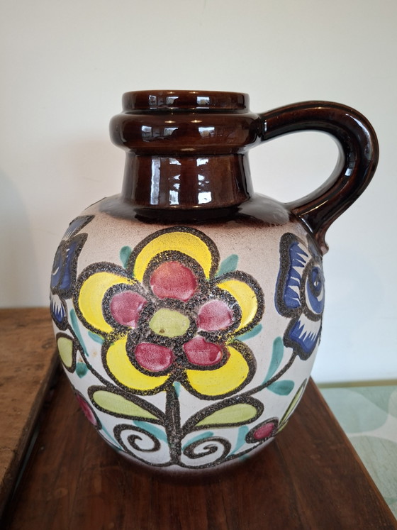 Image 1 of Flower Power large Bay West Germany vase