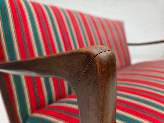 Image 1 of 1960s, Danish 2-seater sofa by Fritz Hansen, furniture wool, original condition.