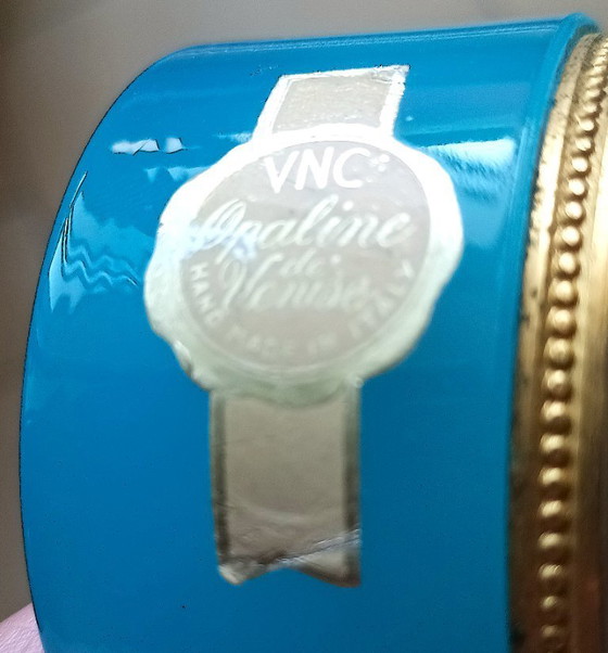 Image 1 of Paire de cendriers V.N.C. « Opaline de Venise » – Murano, Italie, années 1970