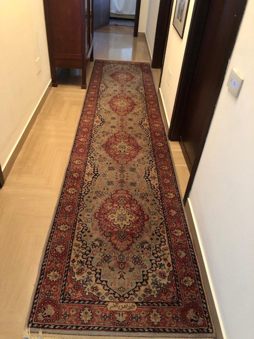 Handgeknoopte Gherla Loper 356 × 80 cm met certificaat