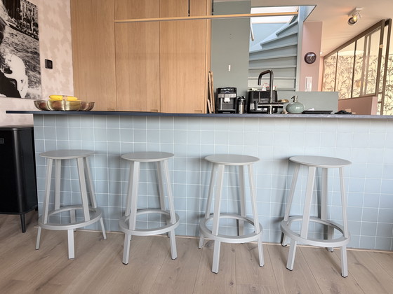 Image 1 of Tabouret de bar HAY Revolver - gris bas x 4