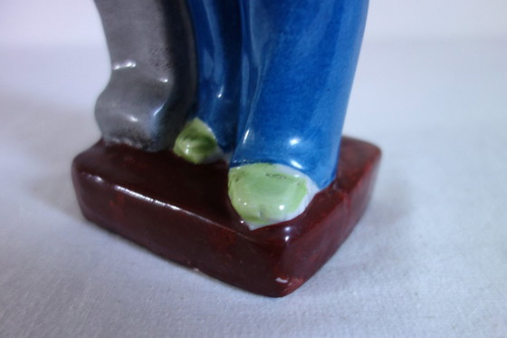 Image 1 of Chinese Biscuit Porcelain Female Statue - Cultural Revolution #23