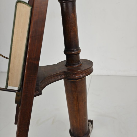 Image 1 of English antique revolving newspaper and book stand