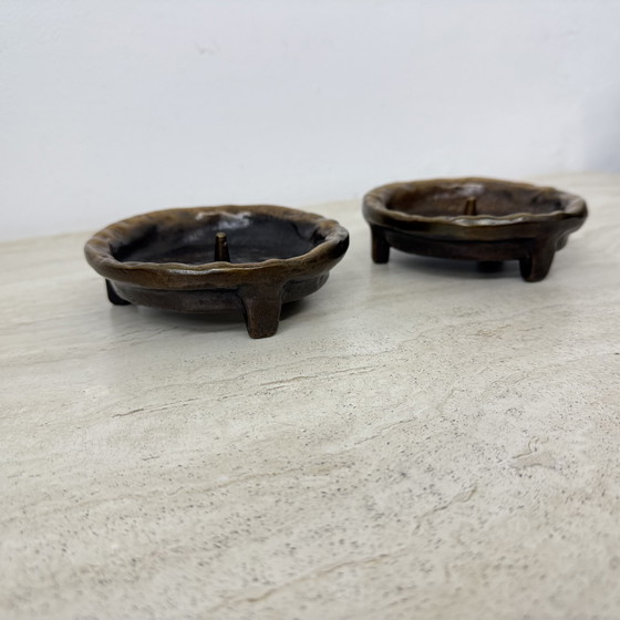 Image 1 of Set van 2 Horst Dalbeck kandelaars, 1970