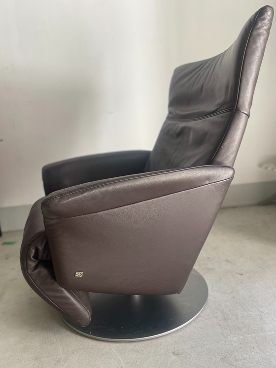 Poltrona reclinabile in pelle Rolf Benz - Marrone, girevole – Poltrone relax, Leather, Metal (photo 3 of 6)
