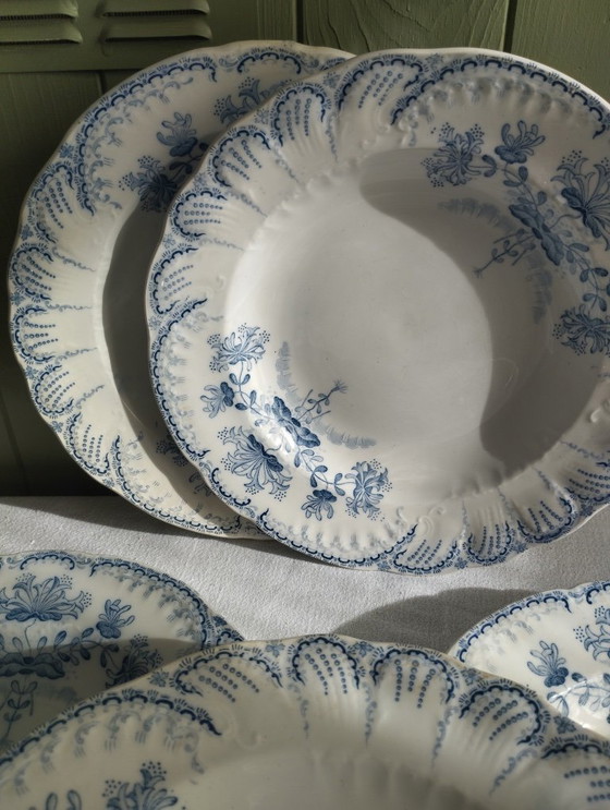 Image 1 of "Regencia": 6 platos hondos de piedra de hierro de St-Amand & Hamage