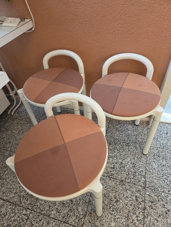 Image 1 of 3 sgabelli Kartell Vintage Anna Castelli Ferrieri con cuscini,