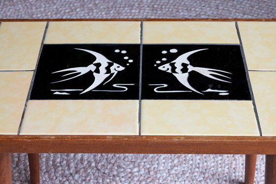 Image 1 of vintage 1950s mimiset - tiles with fish