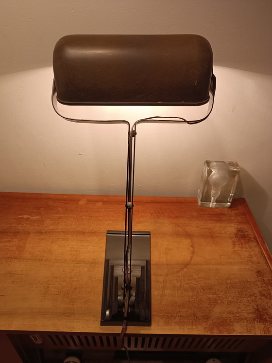 Image 1 of Lampe de bureau / lampe de notaire vintage des années 1920