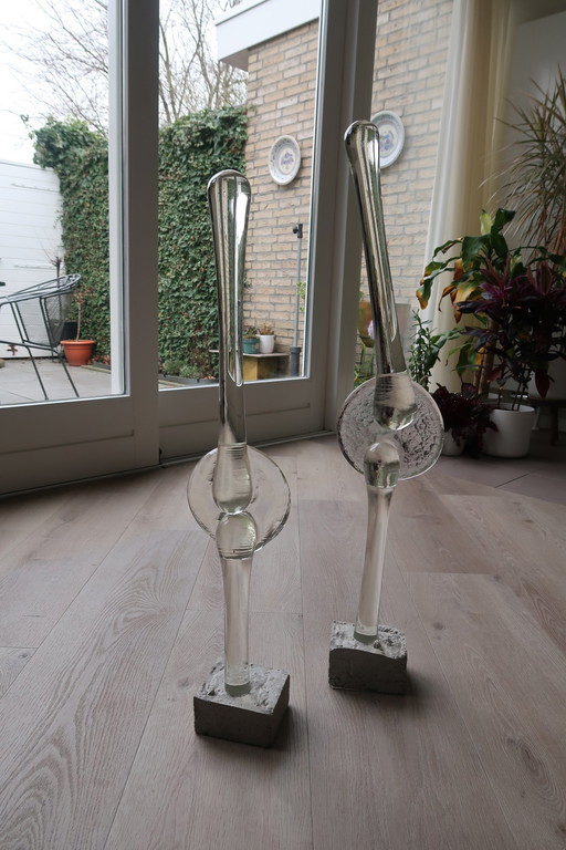 Prachtige Glassculpturen Willem Heesen