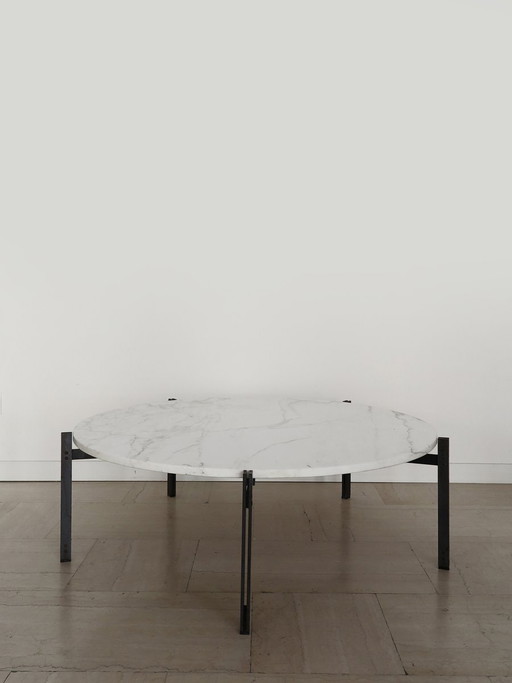 Grande table basse avec plateau en marbre de Knoll, années 60
