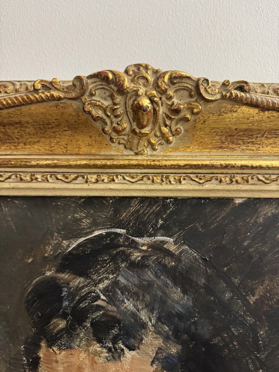 Image 1 of Portrait painting Armand Massonet 1964