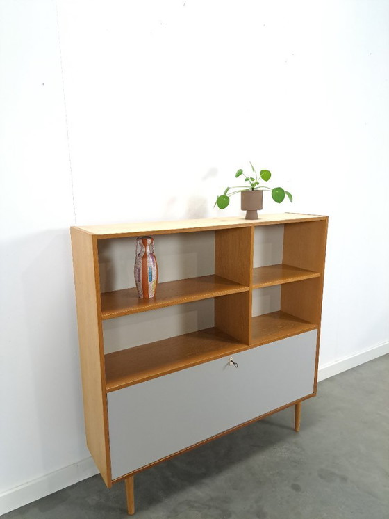 Image 1 of Danish Domino Mobler cabinet with flap door