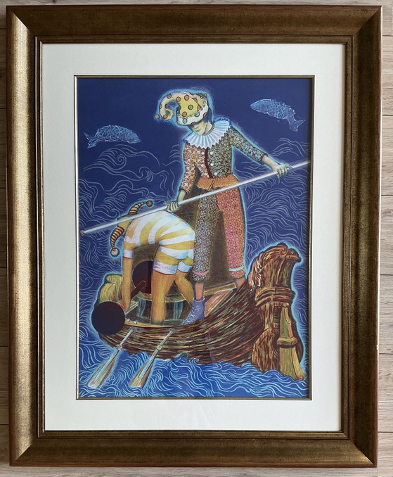 Wim Jonkman - Acte de Balance, lithographie – Objets d'art, Glass, Paper (photo 6 of 15)