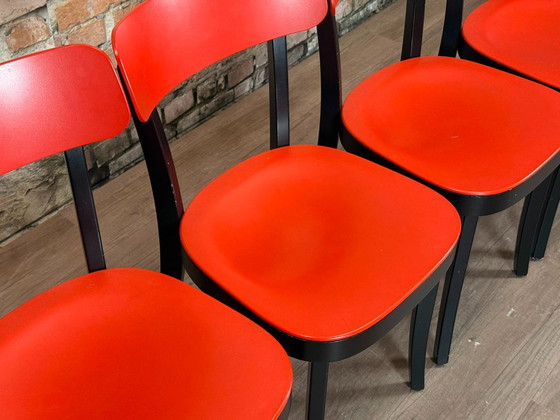 Ensemble de 4 chaises Vitra Basel – Chaises de salle à manger, Plastic, Wood (photo 11 of 15)