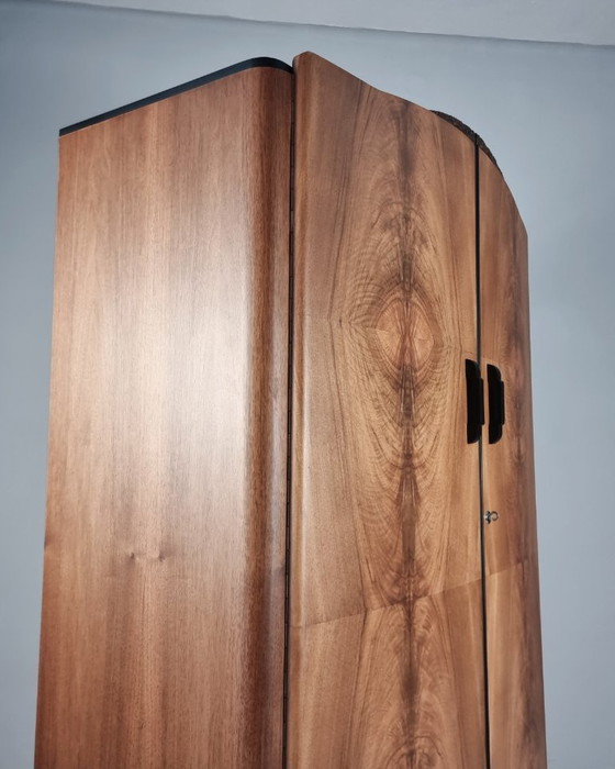 Image 1 of Art Deco Walnut Wardrobe by Jindrich Halabala, 1940s