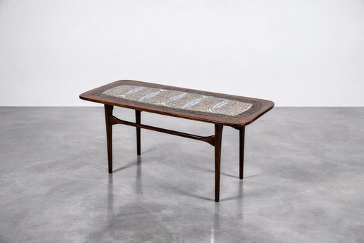 Vintage Mid-Century Scandinavian Modern Beech Coffee Table by Edvard Johansson for Ejm, 1960s