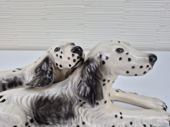 Image 1 of Vintage XL ceramic dog figurine, English Setter.