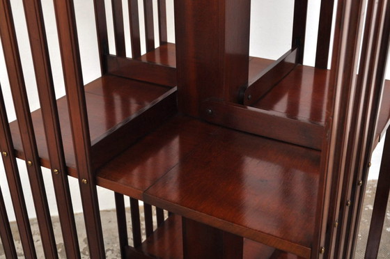 Image 1 of Antiguo molino de libros de caoba, década de 1890