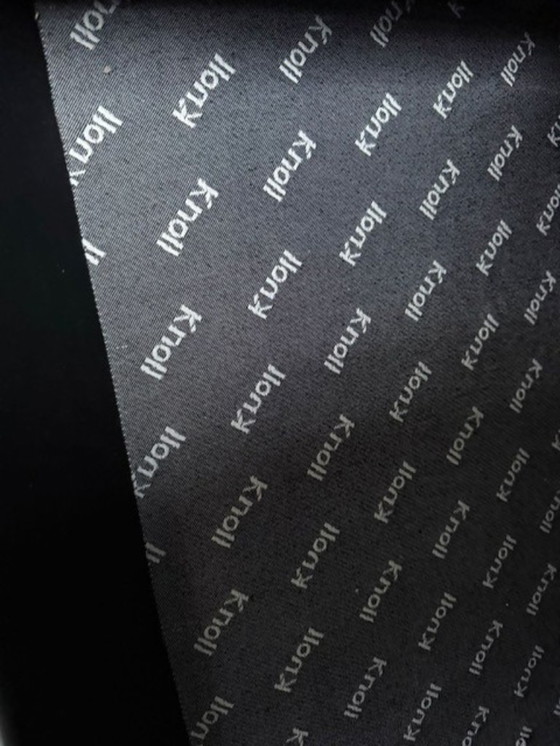 Image 1 of Florence Knoll 3 zits bank zwart leder