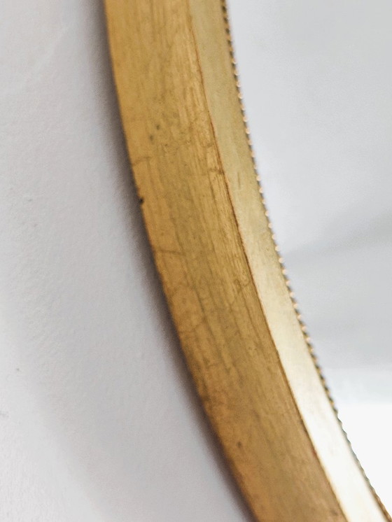 Image 1 of Antique Oval Gilded Mirror